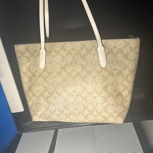 Blonde coach bag